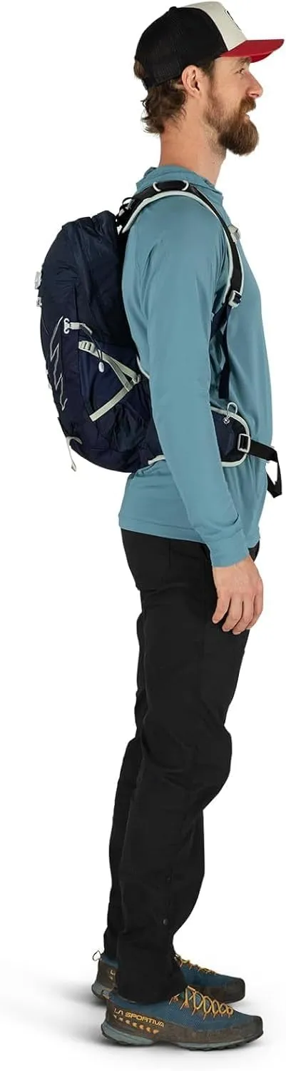Osprey Talon 11L Men's Hiking Backpack with Hipbelt, Sawdust/Earl Grey, S/M