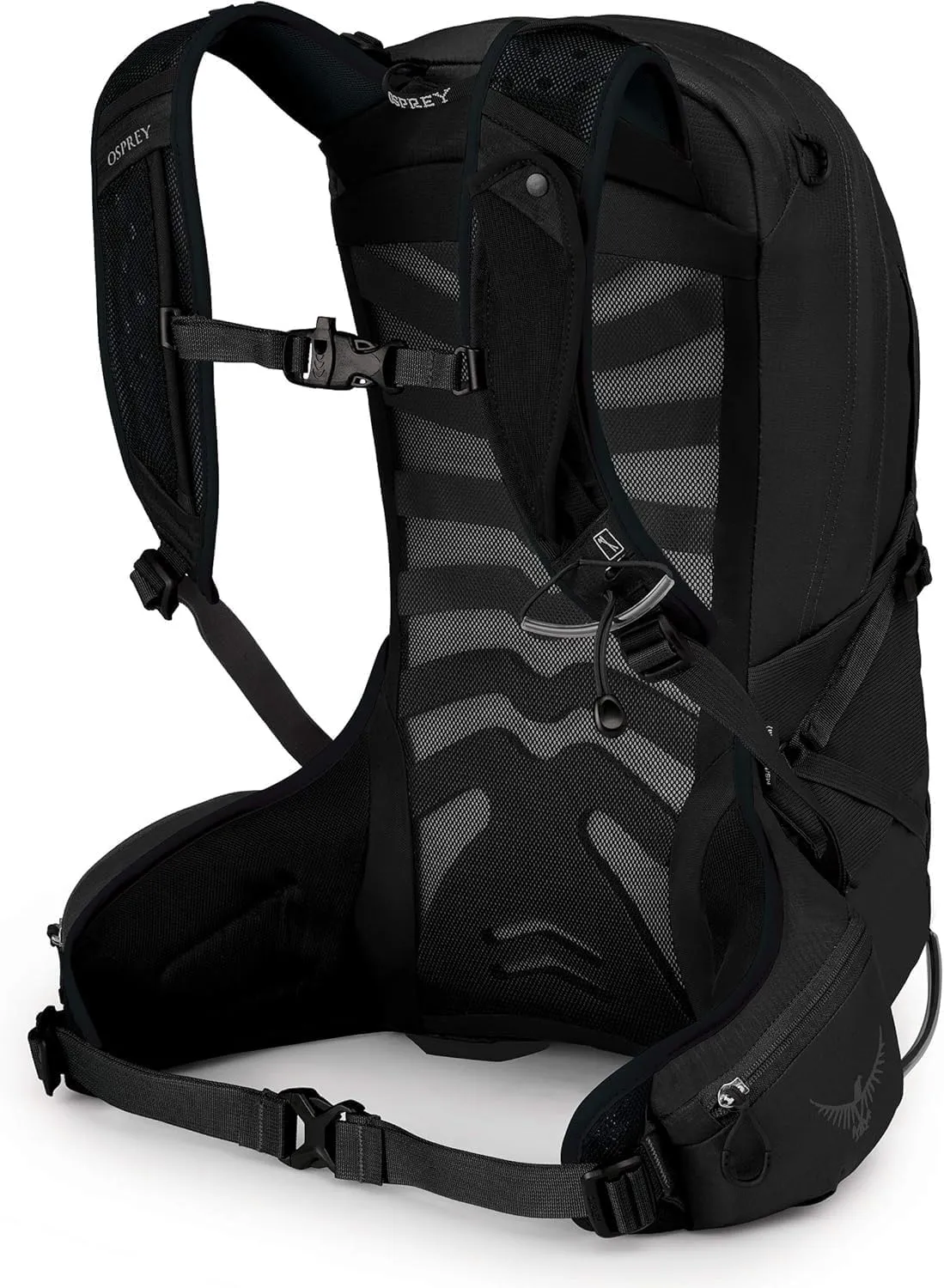 Osprey Talon 11L Men's Hiking Backpack with Hipbelt, Stealth Black, L/XL
