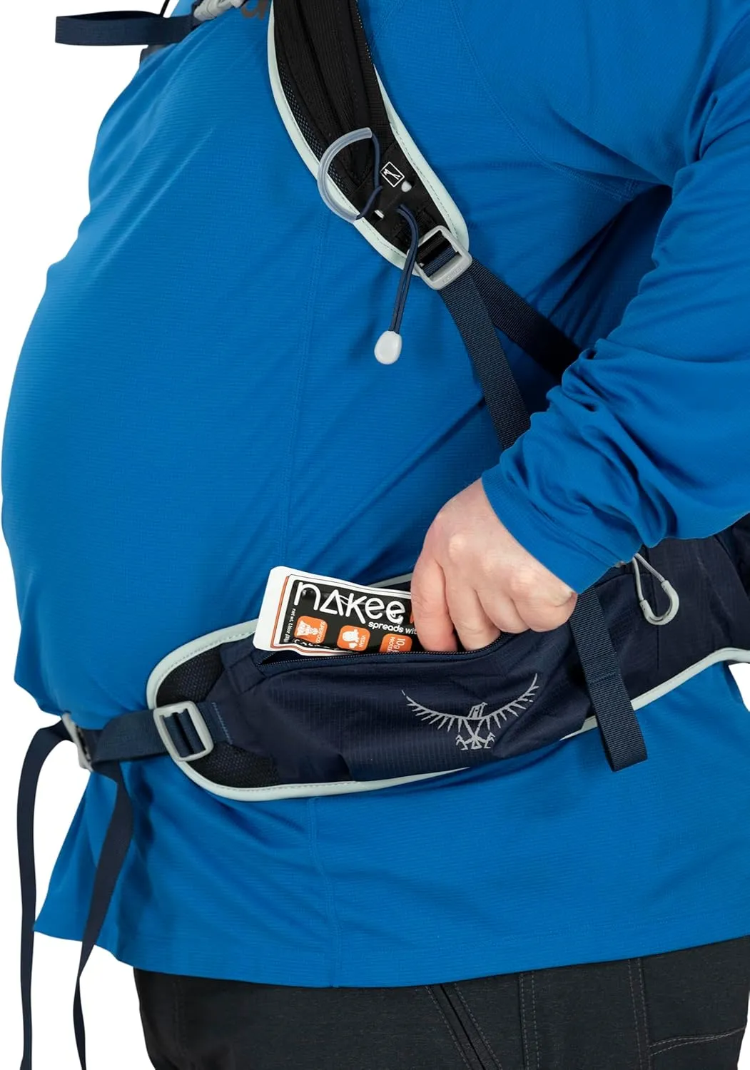 Osprey Talon 22L Men's Hiking Backpack with Hipbelt, Ceramic Blue, L/XL, Extended Fit