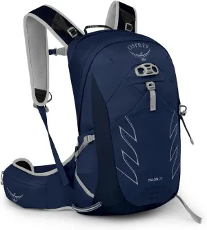Osprey Talon 22L Men's Hiking Backpack with Hipbelt, Ceramic Blue, L/XL, Extended Fit