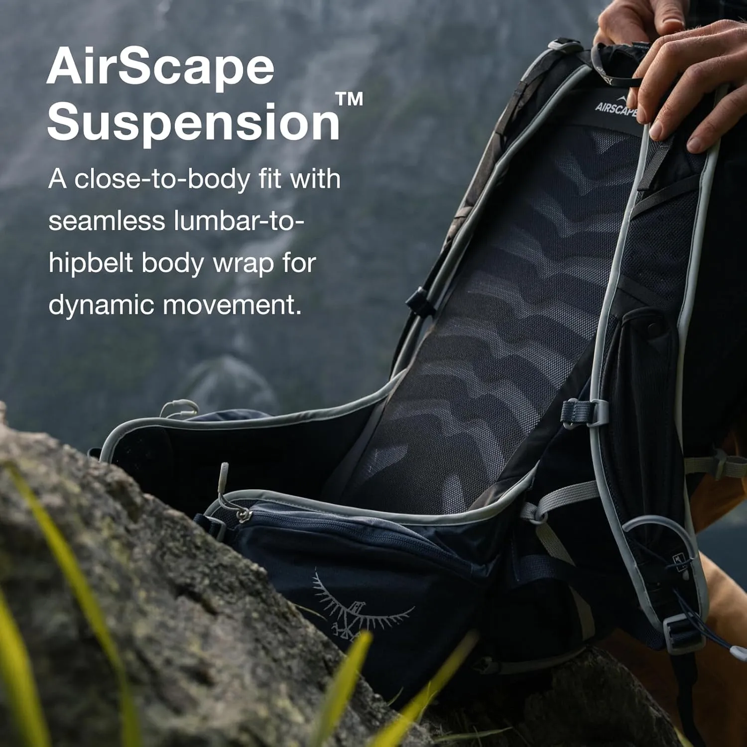 Osprey Talon 22L Men's Hiking Backpack with Hipbelt, Ceramic Blue, S/M