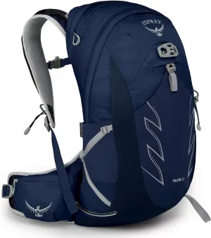 Osprey Talon 22L Men's Hiking Backpack with Hipbelt, Ceramic Blue, S/M