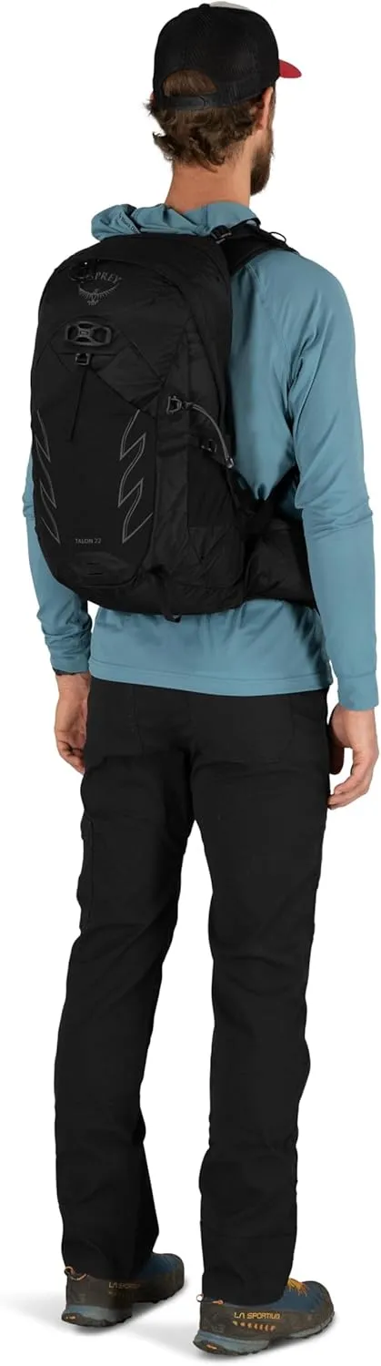 Osprey Talon 22L Men's Hiking Backpack with Hipbelt, Eclipse Grey, Large/X-Large