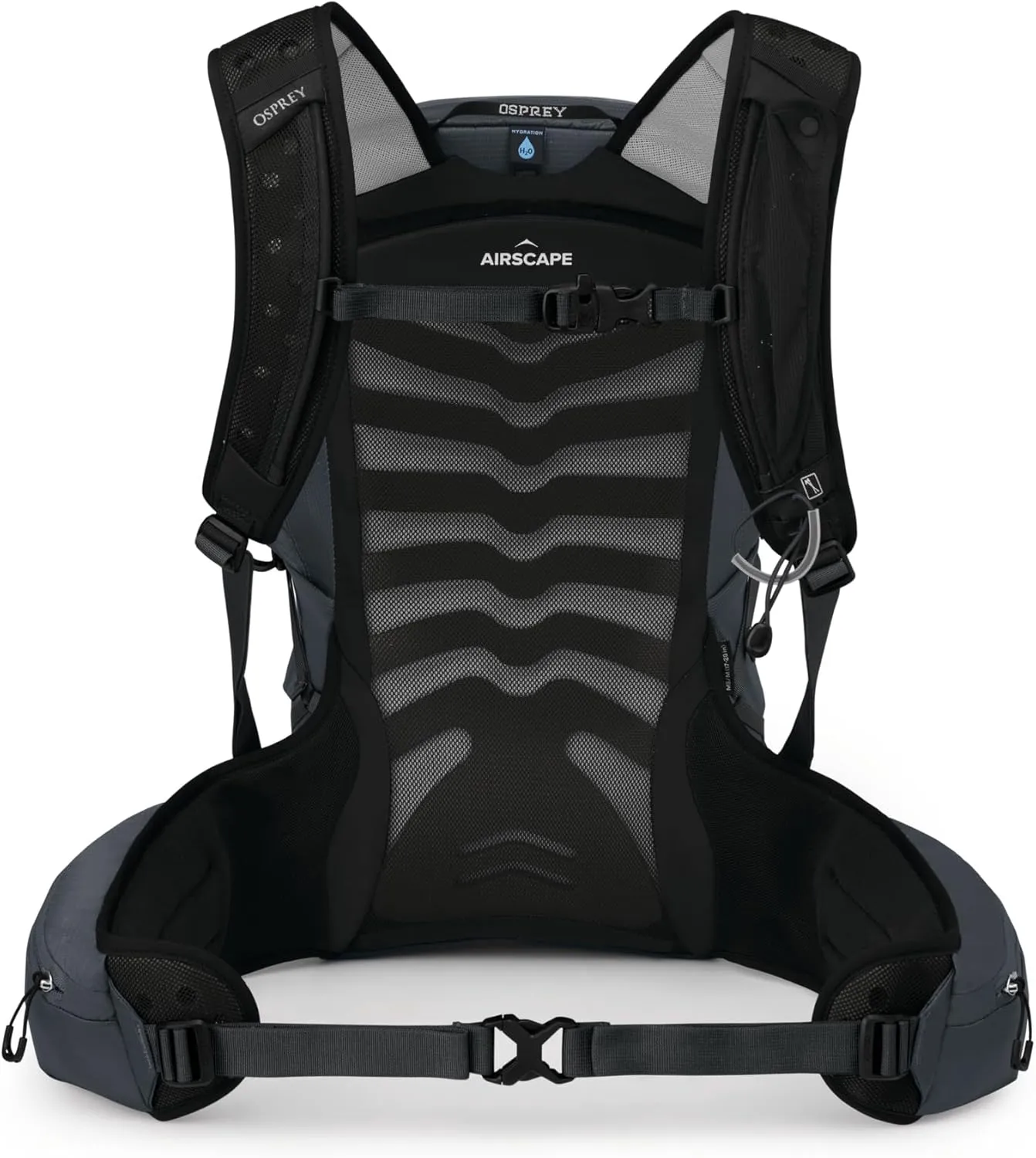 Osprey Talon 22L Men's Hiking Backpack with Hipbelt, Eclipse Grey, L/XL, Extended Fit