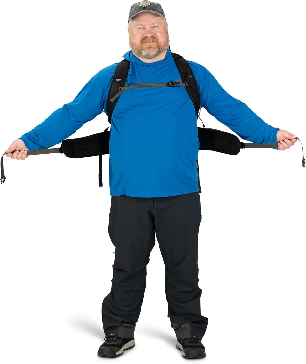 Osprey Talon 22L Men's Hiking Backpack with Hipbelt, Eclipse Grey, L/XL, Extended Fit