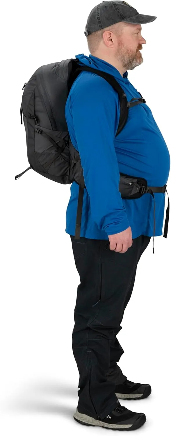 Osprey Talon 22L Men's Hiking Backpack with Hipbelt, Eclipse Grey, L/XL, Extended Fit