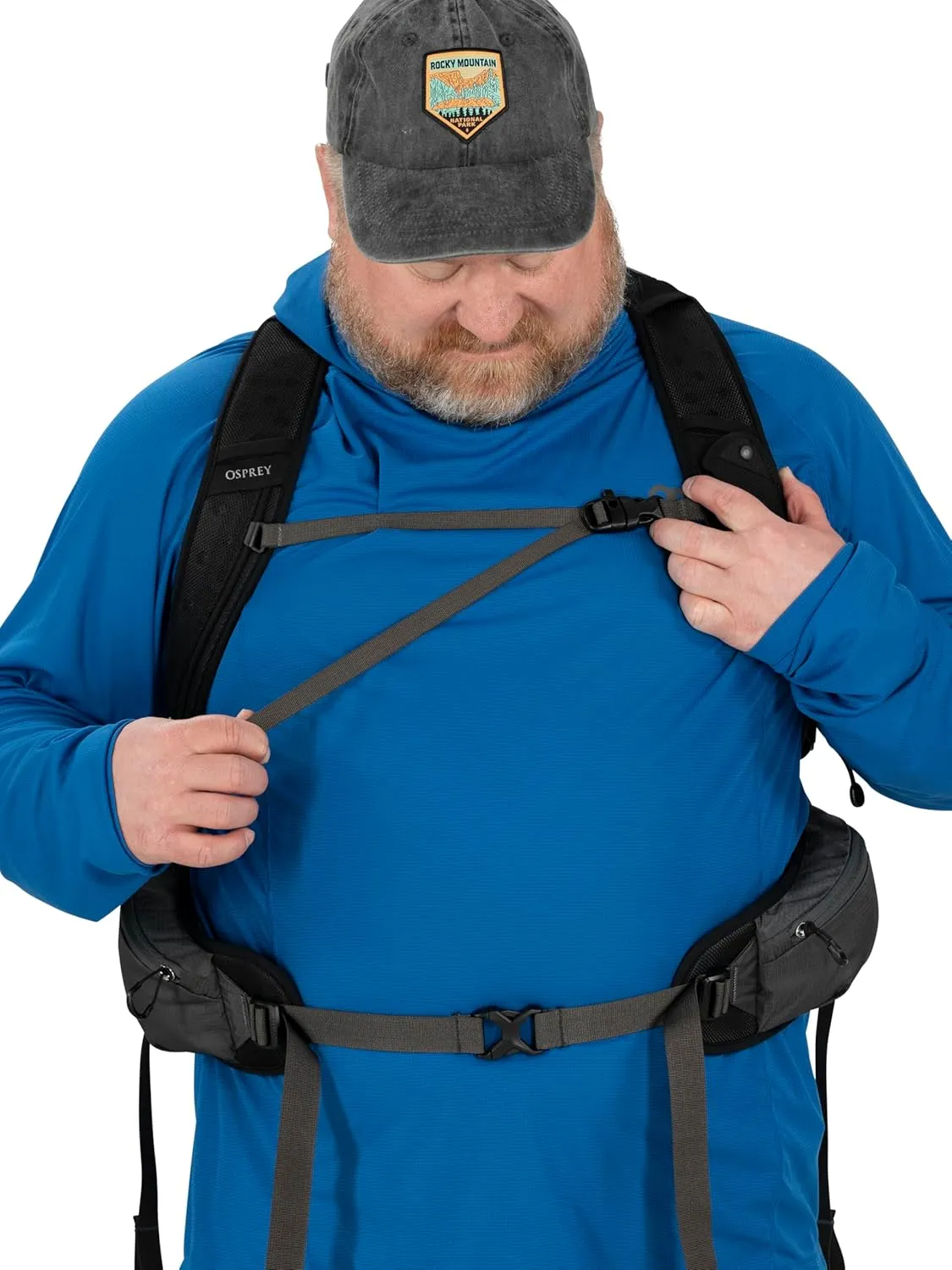 Osprey Talon 22L Men's Hiking Backpack with Hipbelt, Eclipse Grey, L/XL, Extended Fit