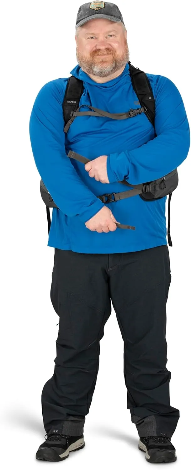 Osprey Talon 22L Men's Hiking Backpack with Hipbelt, Eclipse Grey, L/XL, Extended Fit