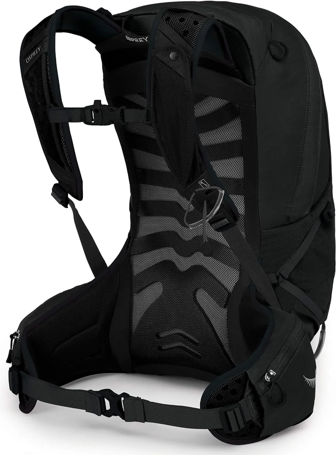 Osprey Talon 22L Men's Hiking Backpack with Hipbelt, Stealth Black, S/M