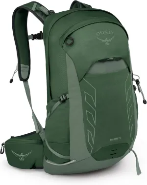Osprey Talon 22L Men's Lightweight Hiking Backpack with Hipbelt, Green Canopy/Pine Leaf