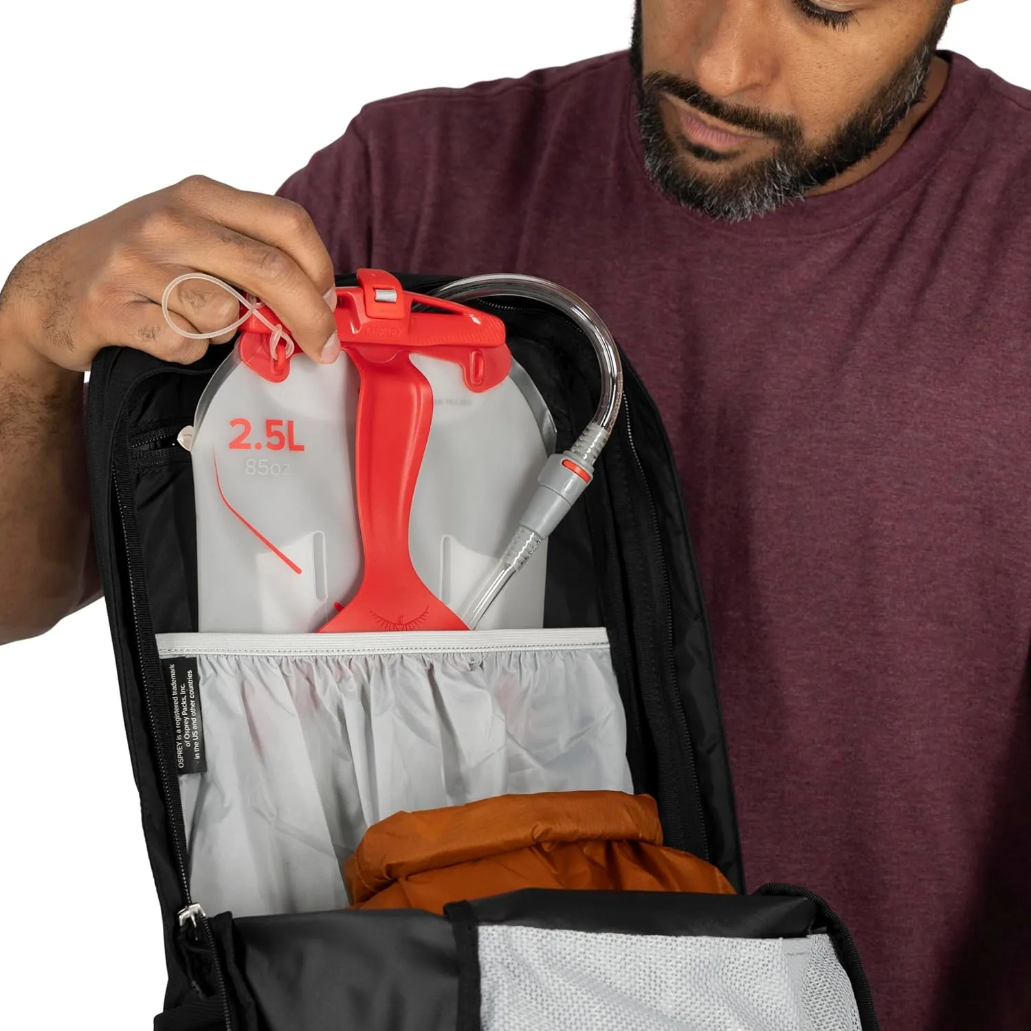 Osprey Talon 22L Men's Lightweight Hiking Backpack with Hipbelt, Phantom Grey/Dark Charcoal