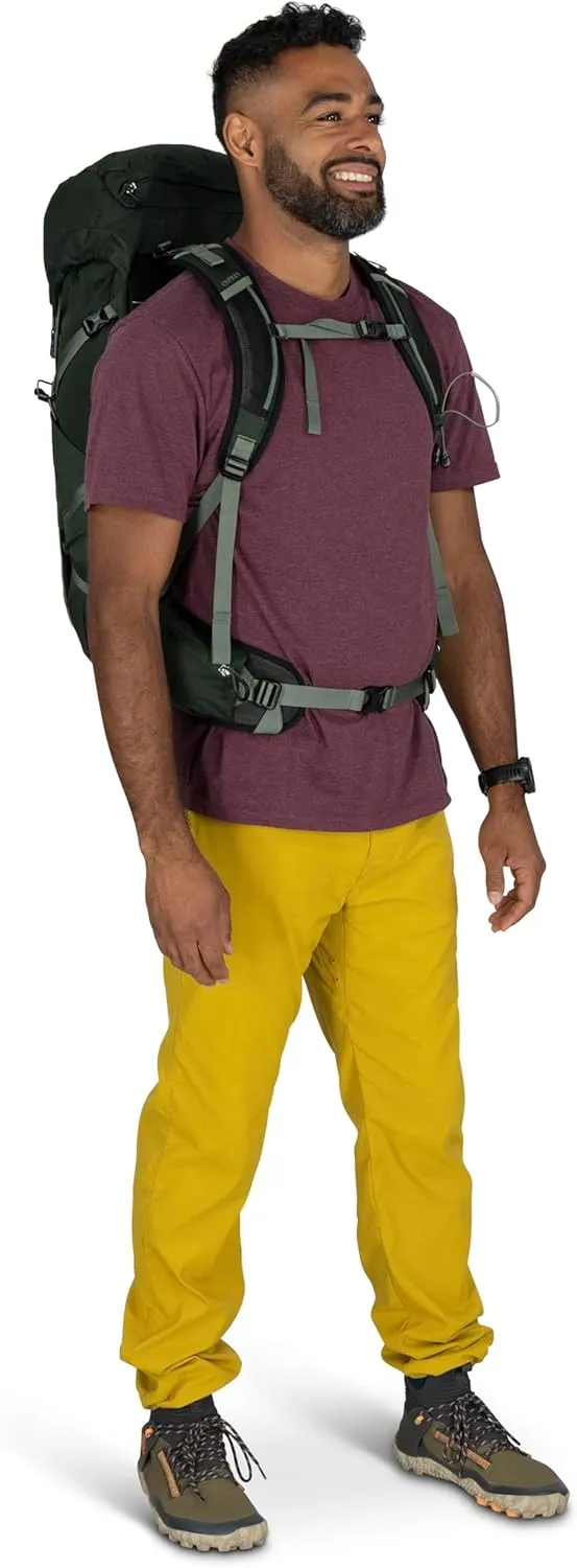Osprey Talon 33L Men's Lightweight Hiking Backpack with Hipbelt, Scoria Blue/Night Shift