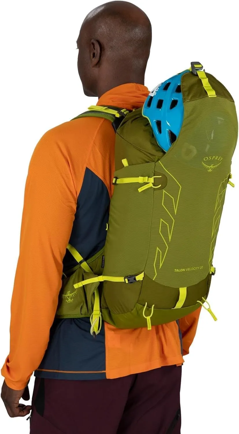 Osprey Talon Velocity 20L Men's Hiking Backpack, Matcha Green/Lemongrass, L/XL