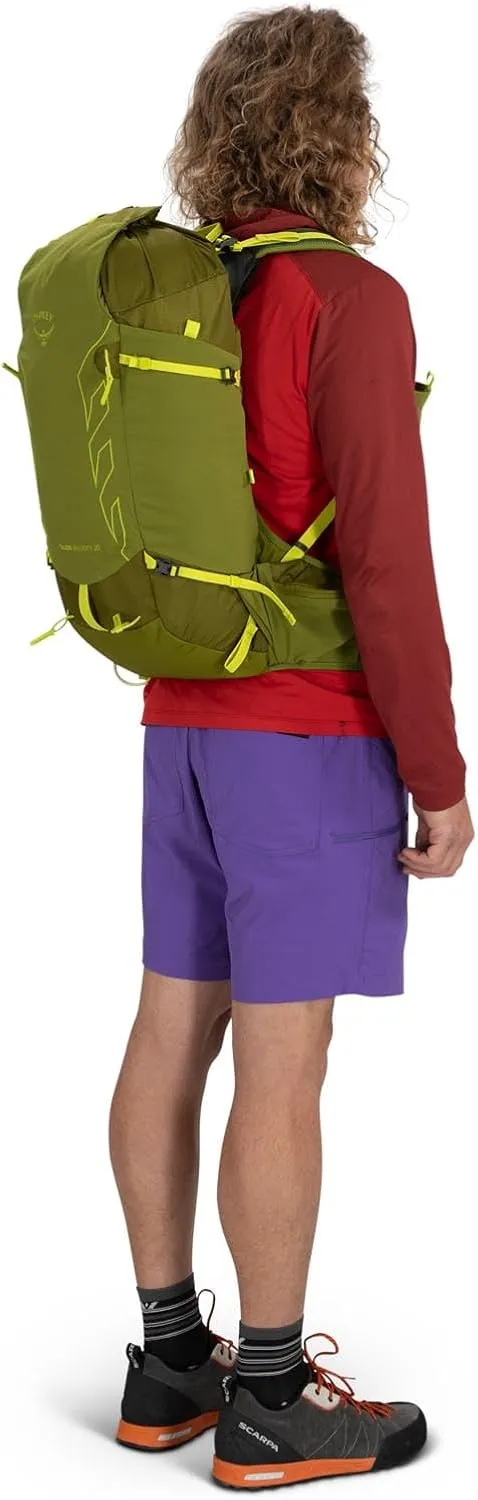 Osprey Talon Velocity 20L Men's Hiking Backpack, Matcha Green/Lemongrass, L/XL