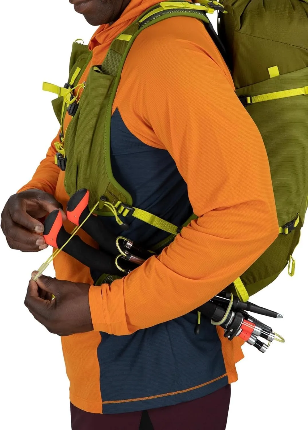 Osprey Talon Velocity 20L Men's Hiking Backpack, Matcha Green/Lemongrass, L/XL