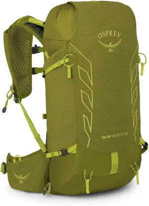 Osprey Talon Velocity 20L Men's Hiking Backpack, Matcha Green/Lemongrass, L/XL