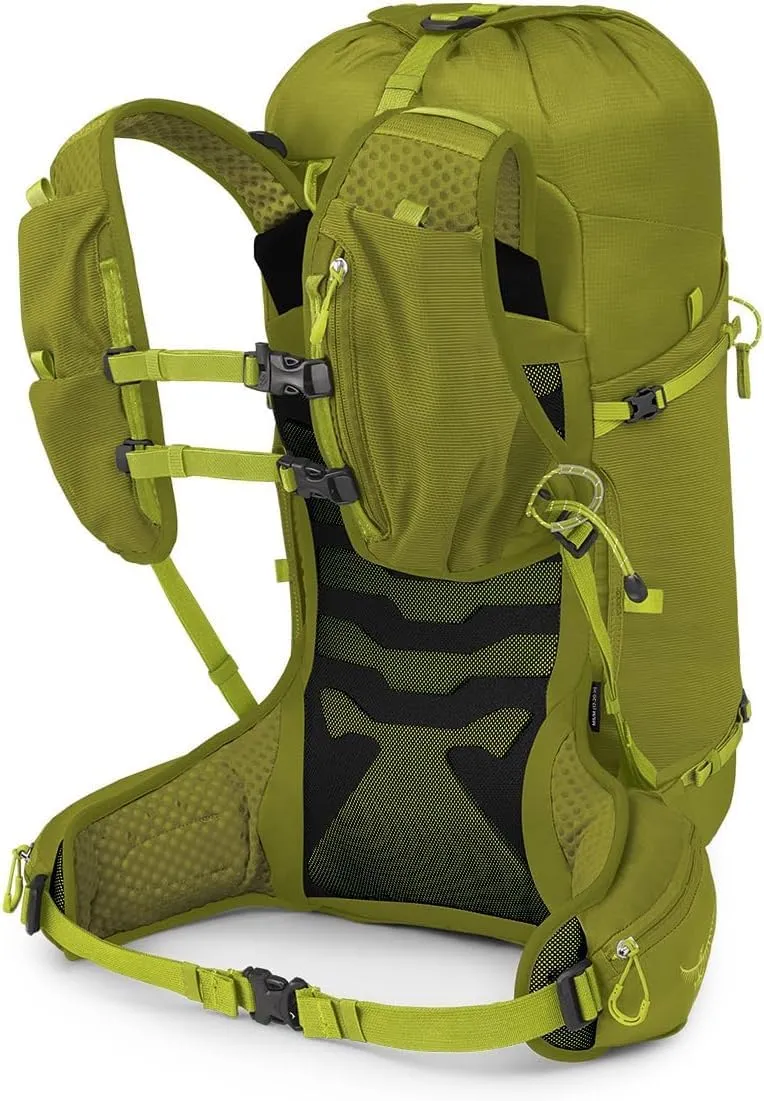 Osprey Talon Velocity 30L Men's Hiking Backpack, Matcha Green/Lemongrass, S/M