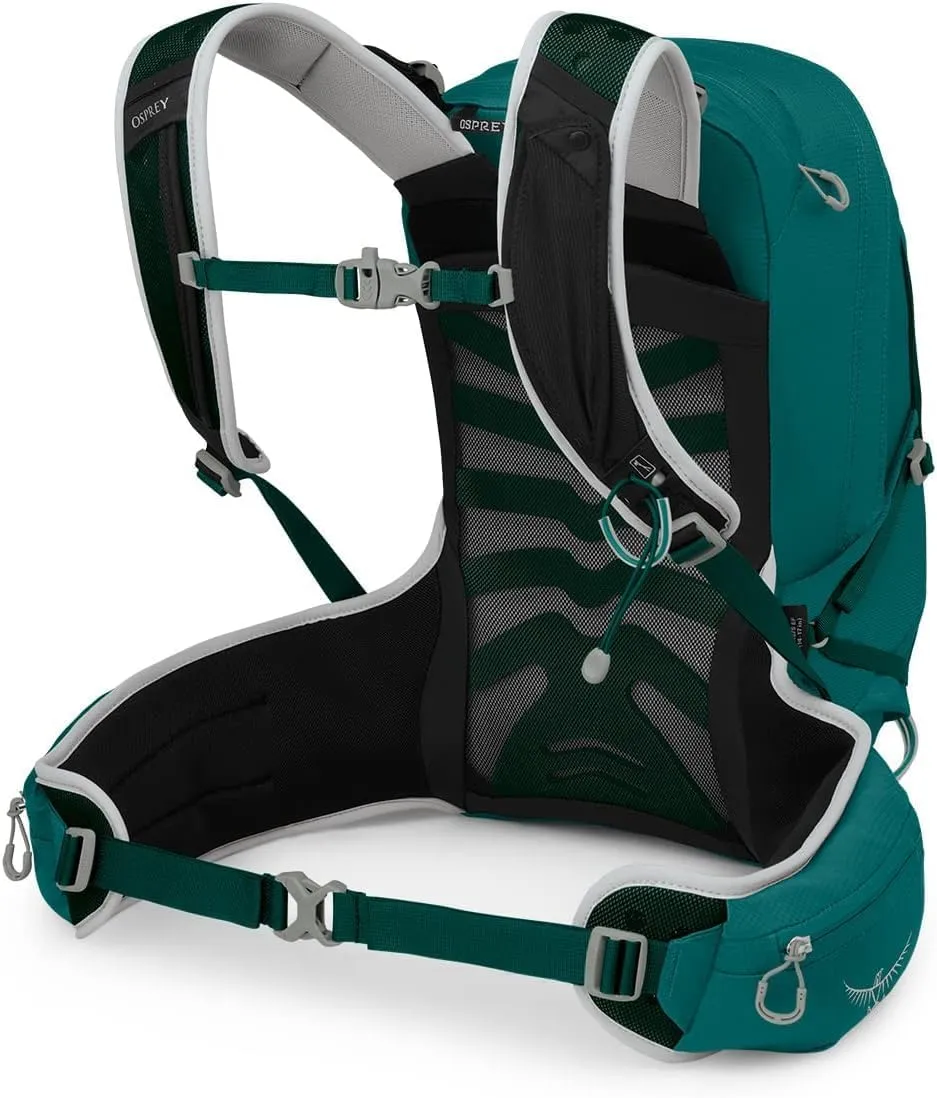 Osprey Tempest 20L Women's Hiking Backpack with Hipbelt, Jasper Green, WXS/S, Extended Fit