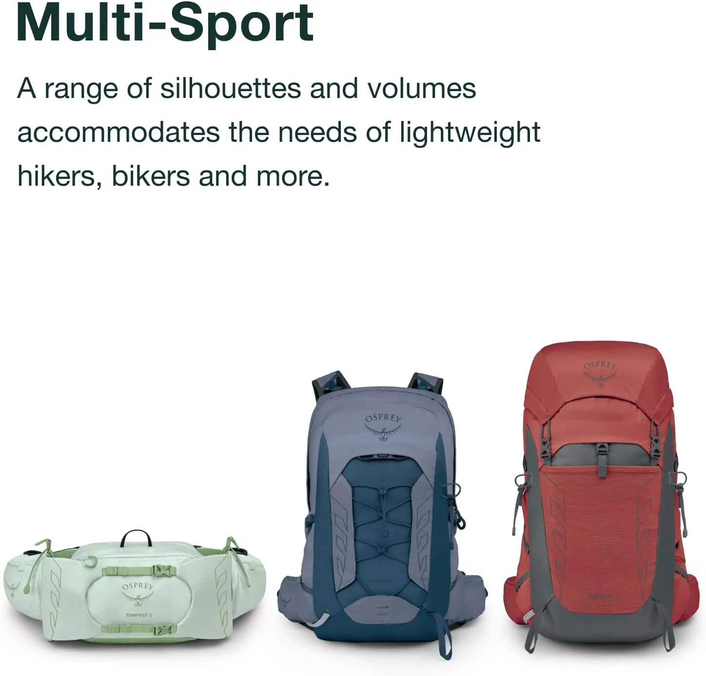 Osprey Tempest 22L Women's Lightweight Hiking Backpack with Hipbelt, Black/Coal Grey
