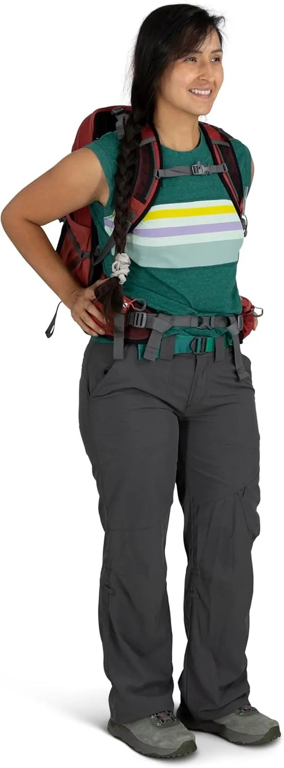 Osprey Tempest 22L Women's Lightweight Hiking Backpack with Hipbelt, Black/Coal Grey