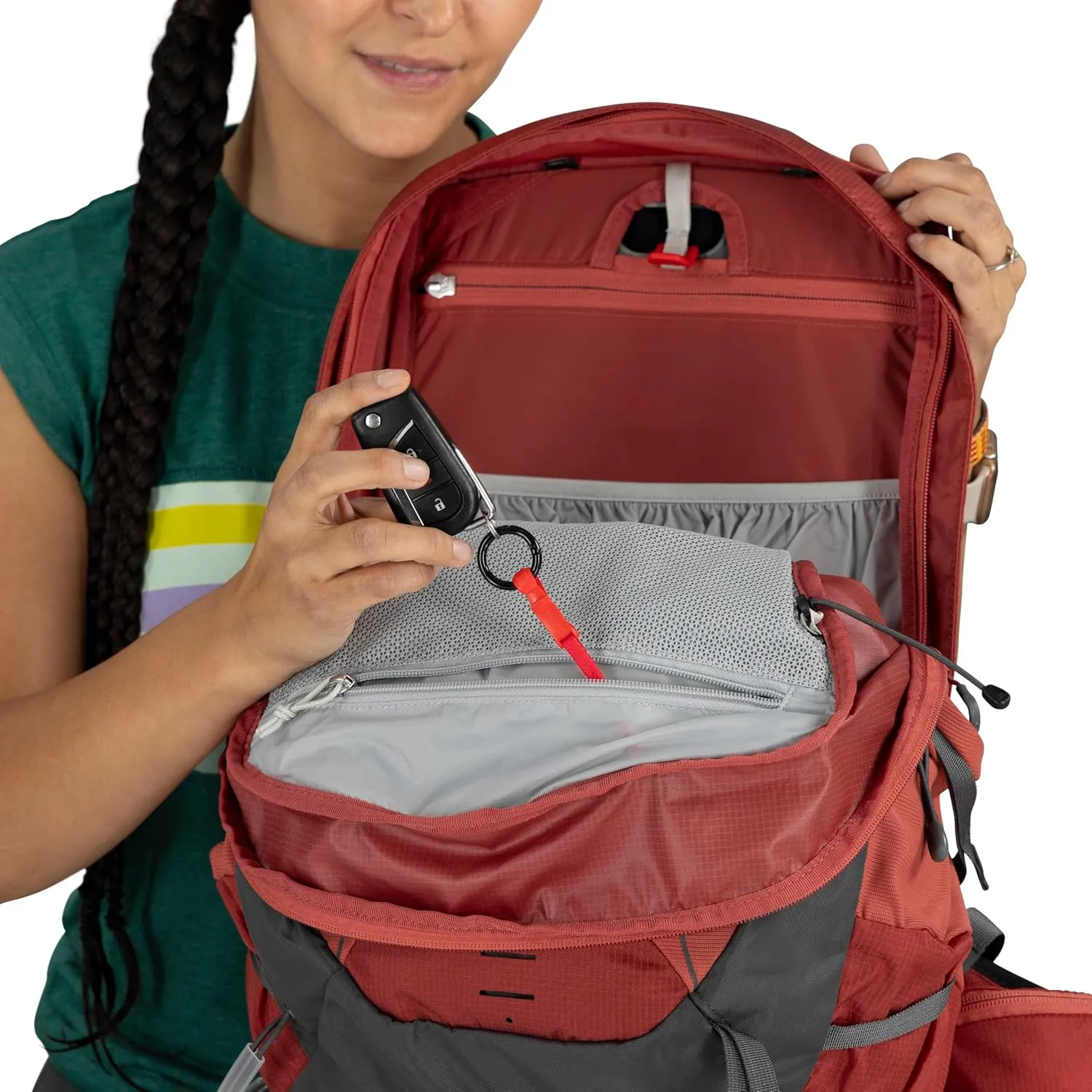 Osprey Tempest 22L Women's Lightweight Hiking Backpack with Hipbelt, Black/Coal Grey
