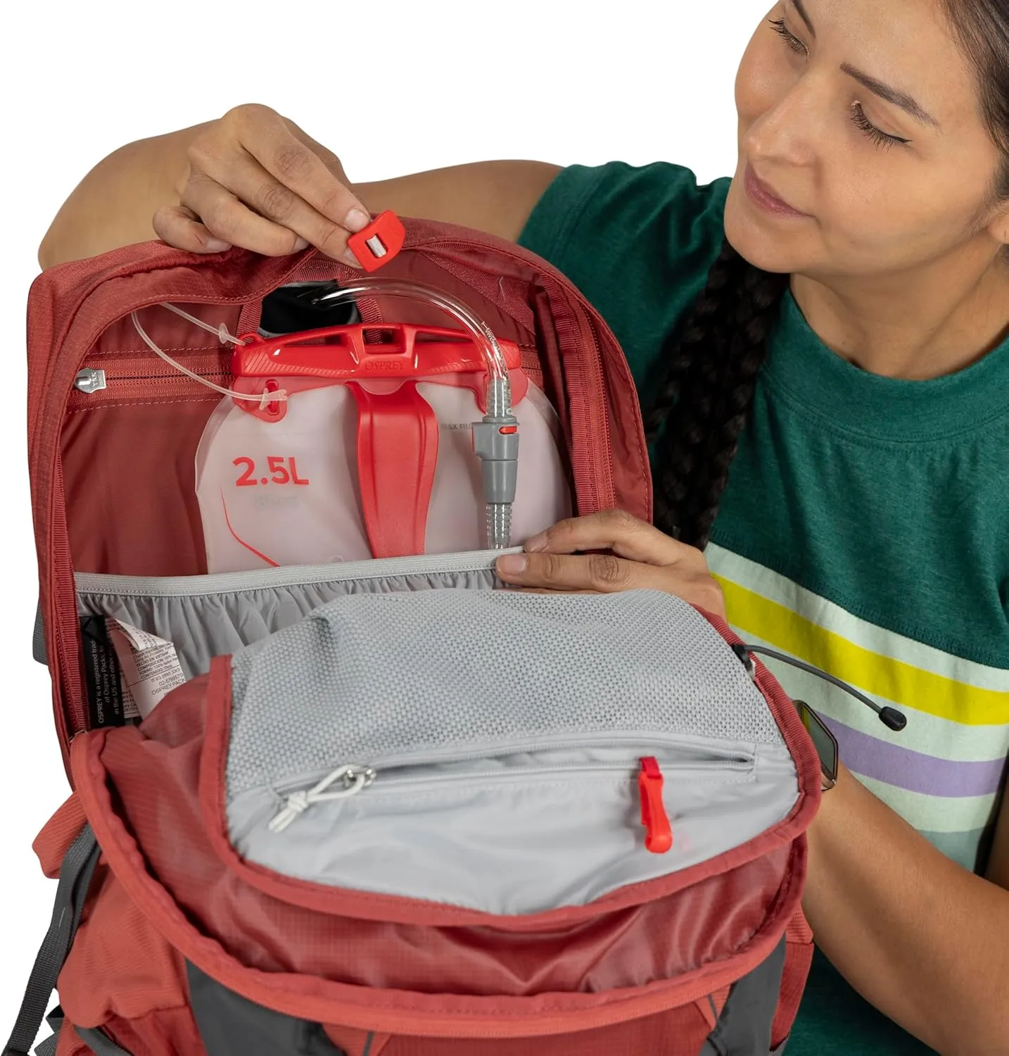 Osprey Tempest 22L Women's Lightweight Hiking Backpack with Hipbelt, Black/Coal Grey