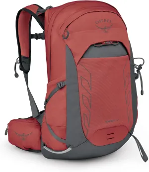 Osprey Tempest 22L Women's Lightweight Hiking Backpack with Hipbelt, Red Pampas/Coal Grey