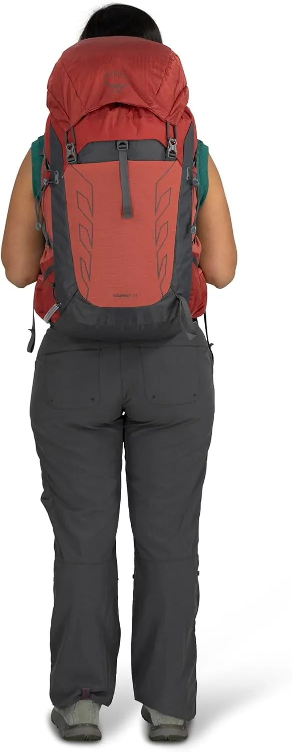 Osprey Tempest 33L Women's Lightweight Hiking Backpack with Hipbelt, Black/Coal Grey