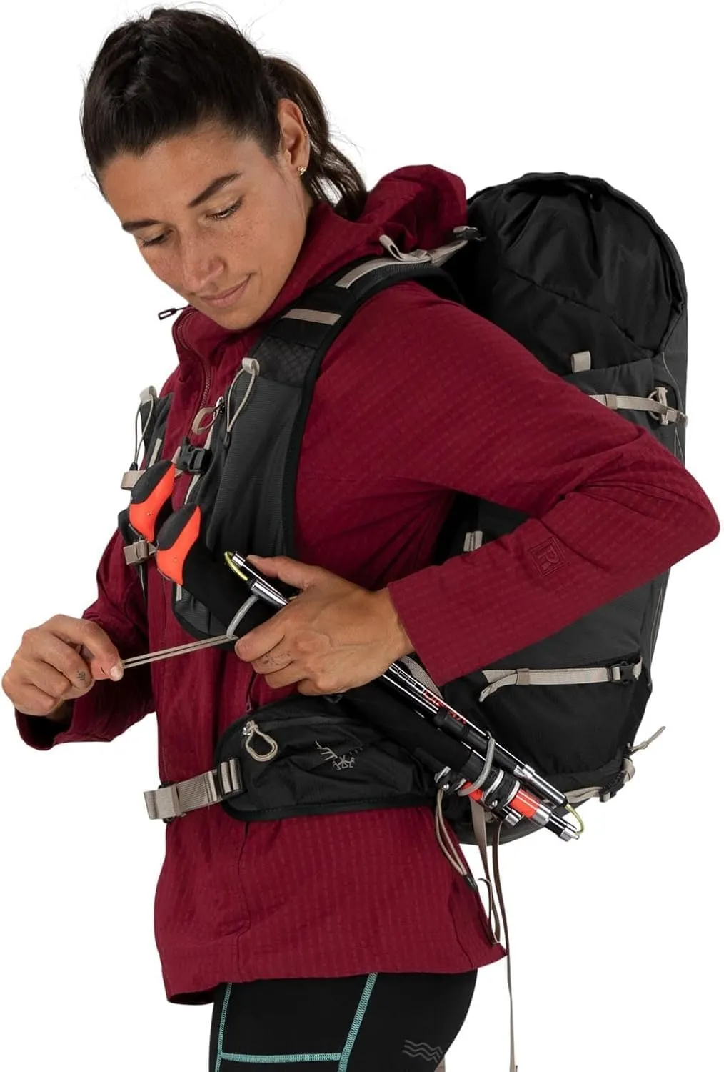 Osprey Tempest Velocity 30L Women's Hiking Backpack, Pashmina/Melon, WM/L