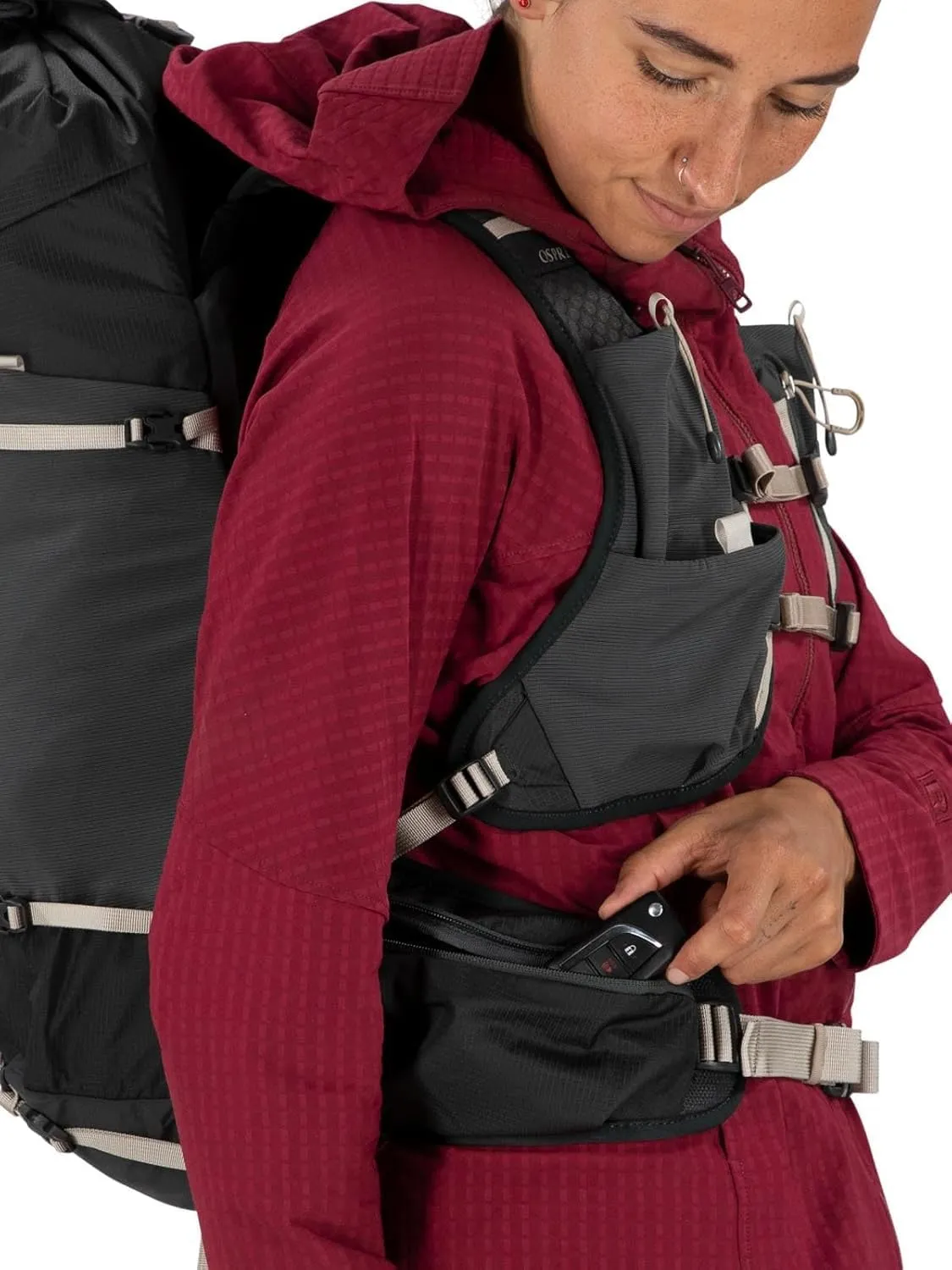 Osprey Tempest Velocity 30L Women's Hiking Backpack, Pashmina/Melon, WM/L