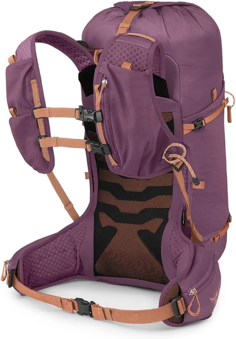 Osprey Tempest Velocity 30L Women's Hiking Backpack, Pashmina/Melon, WM/L