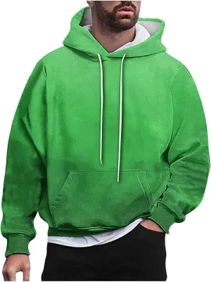 Oversized Hoodies 2024 Fall Vintage Lightweight Mens Hooded Sweatshirts Pullover with Kanga Pockets Streetwear