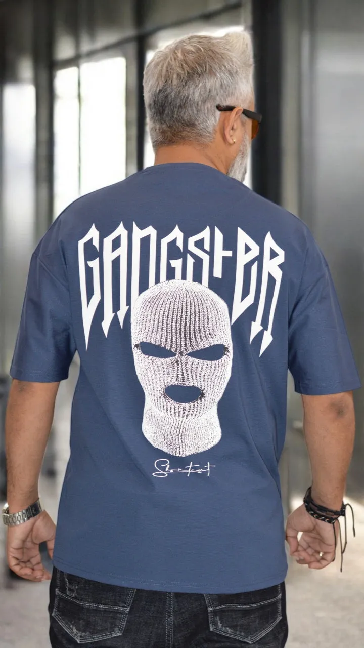 Oversized T-Shirts Men | Front & Back Print Gangster Streetwear