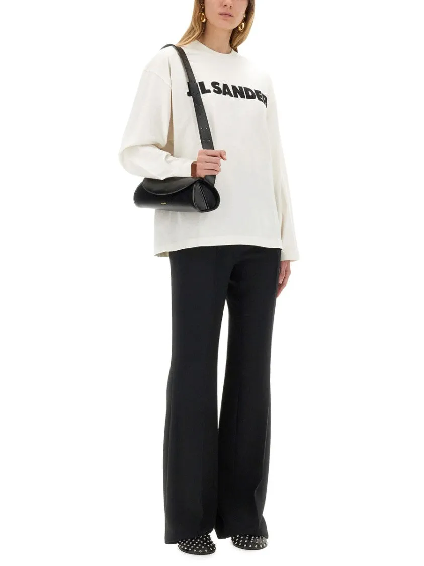 Oversized White T-Shirt With Bold Logo