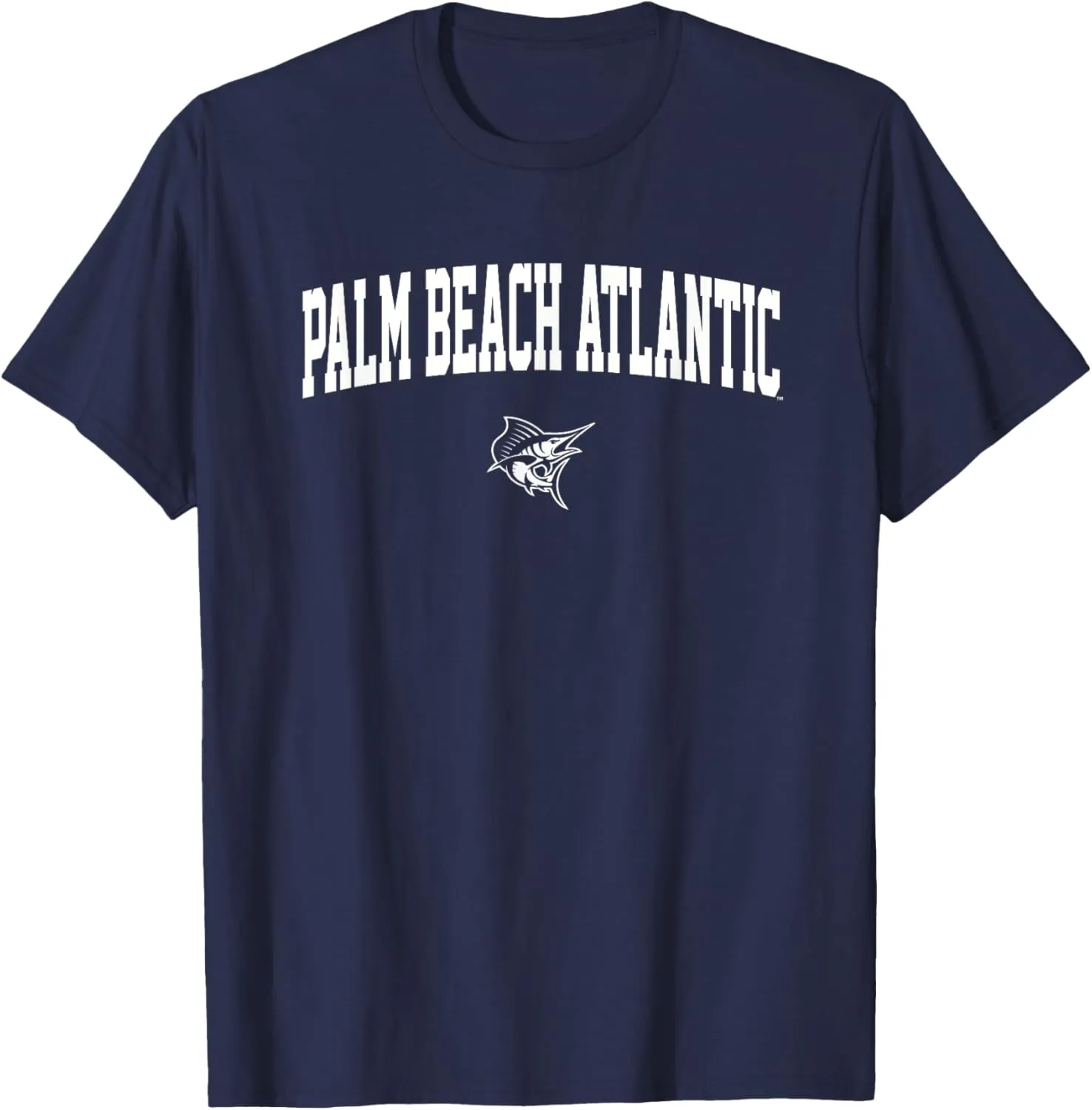 Palm Beach Atlantic University Sailfish One Color Arch Logo T-Shirt