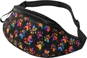 Paw Fanny Pack Waist Bag Adjustable Belt Bag For Men Women Traveling Hiking Cycling Running