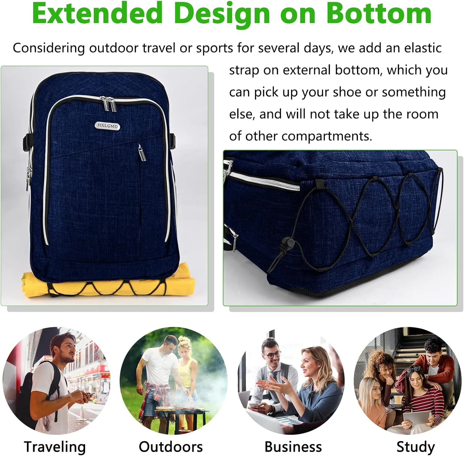 Personal Item Travel Carry On Luggage Backpack for Women Men Flight Approved Casual Weekender Laptop Bag for College Business Outdoors Hiking Water Resistant Lightweight Daypack with USB Charging Port