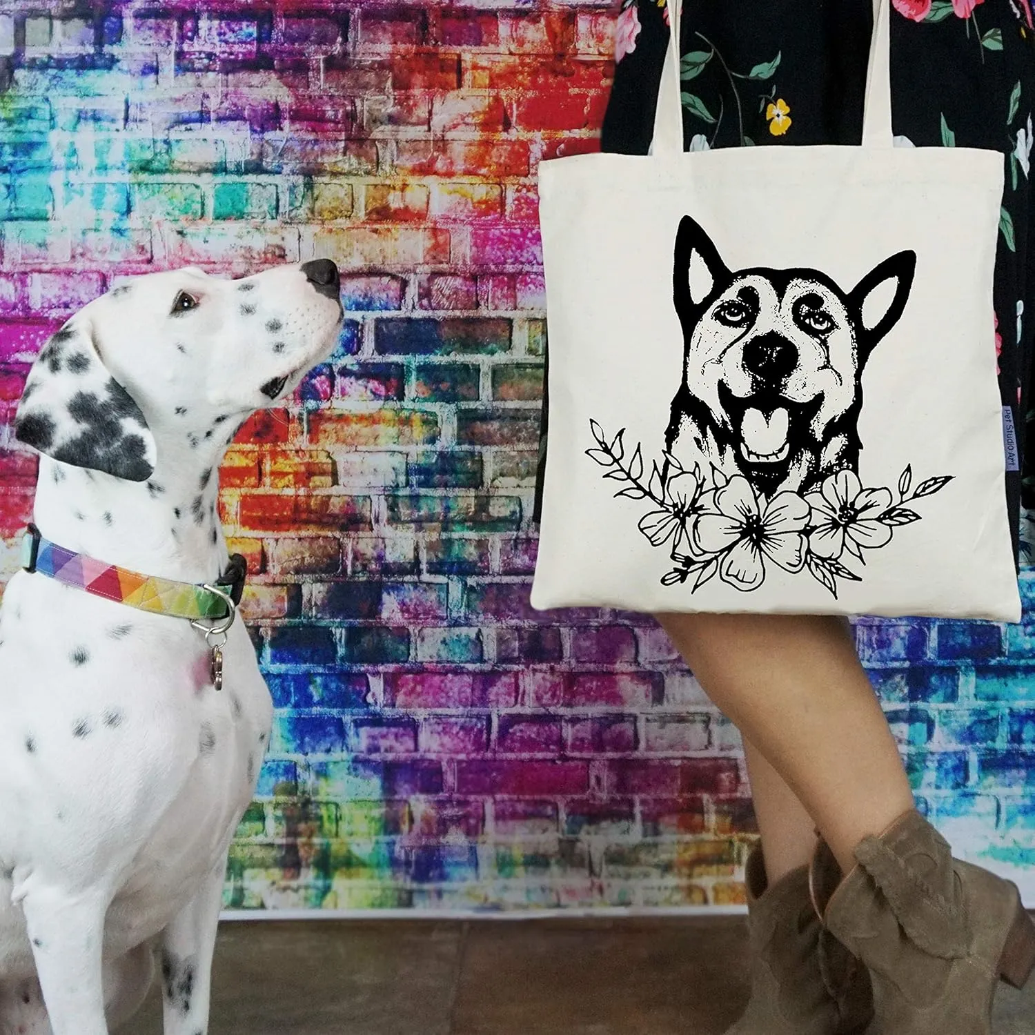 Pet Studio Art Dog Tote Bag
