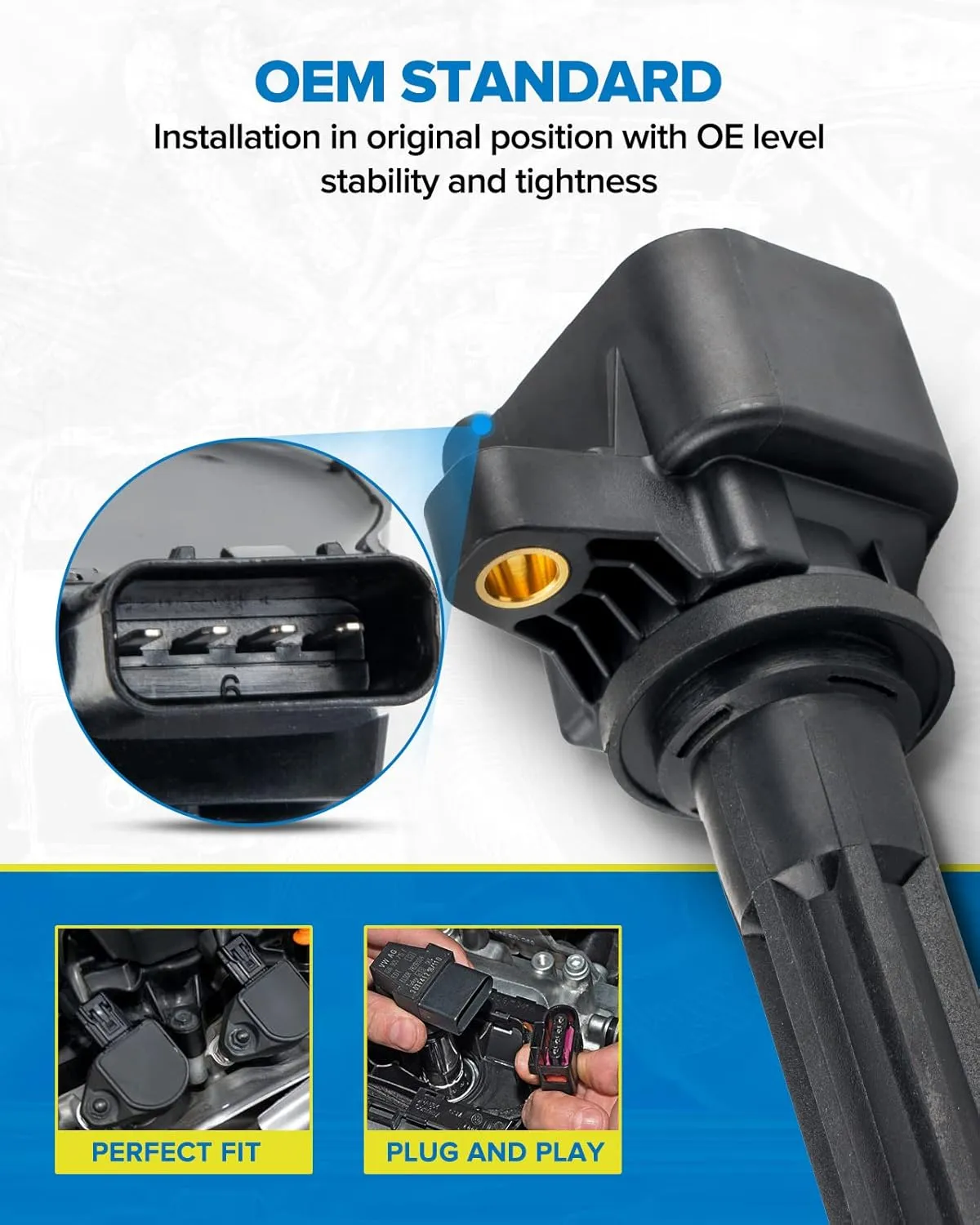PHILTOP UF606 Ignition Coil Pack Compatible with 2008 Astra