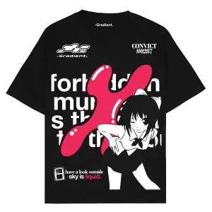Pink Convict -Gradient. - Oversized T-Shirt