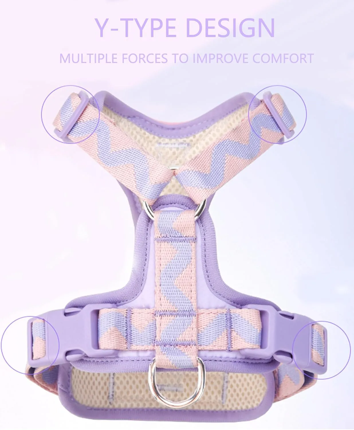 Pink Small Dog Harness for Small Dogs, No Pull Dog Harness with 2 Leash Clips, Easy Walk Dog Harness Small Sized Dog, Puppy Harness for Small Dogs, Dog Vest Harness, puppia Dog Harness (Pink, S)