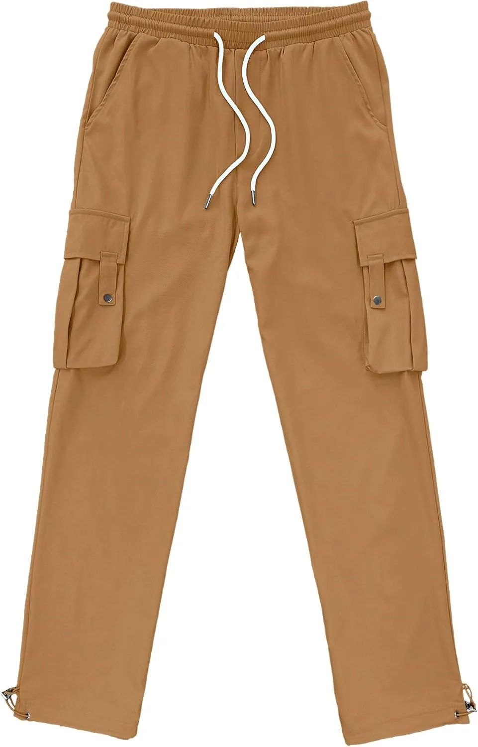 PLEPAN Men's Casual Cargo Pants Stretch Sweatpants Streetwear Trousers Hiking Drawstring Elastic Waist Workout Joggers