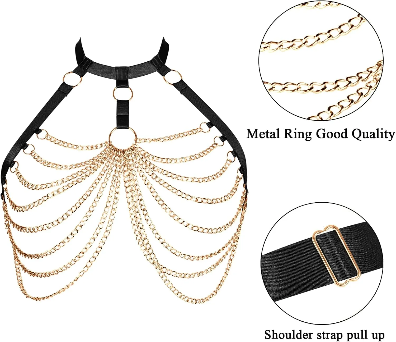 Plus size Plump Waist Garter belt Leg body harness for women Lingerie cage Punk Festival rave Gothic Rave Halloween Harness