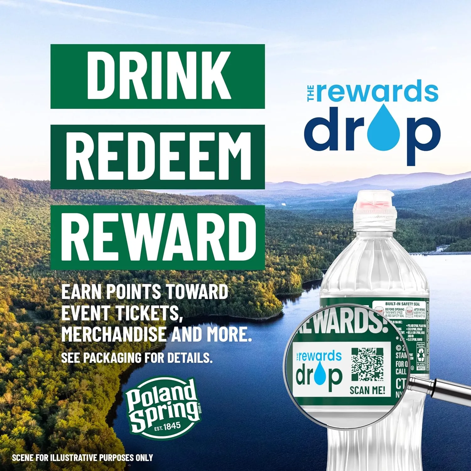 Poland Spring Maine Spring Water Bottles, 24 Pack – Crisp, Still Bottled Water with Naturally Balanced Occurring Minerals & Electrolytes for Taste - 16.9 Fl Oz