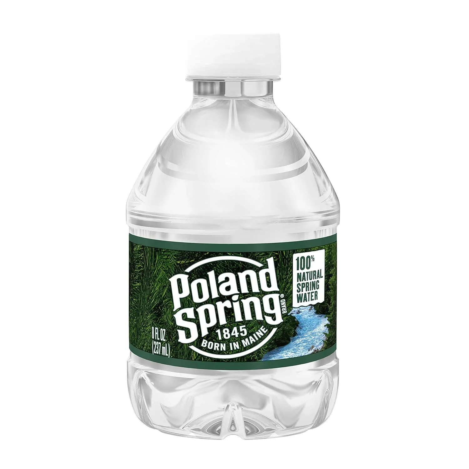 Poland Spring Maine Spring Water Bottles, 48 Pack – Crisp, Still Bottled Water with Naturally Balanced Occurring Minerals & Electrolytes for Taste - 8 Fl Oz