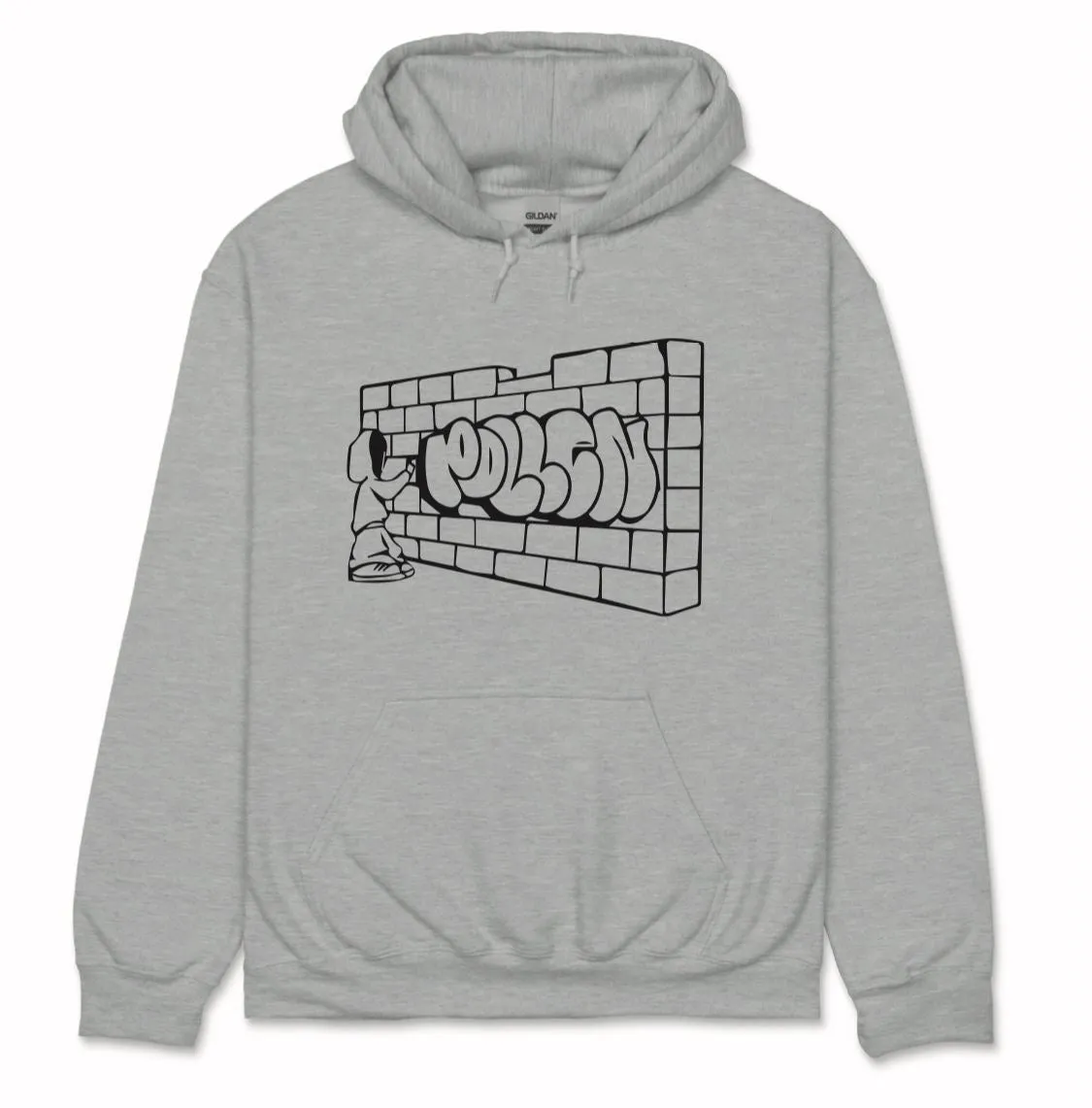 POLLEN "GRAFWALL" HOODIE - GREY
