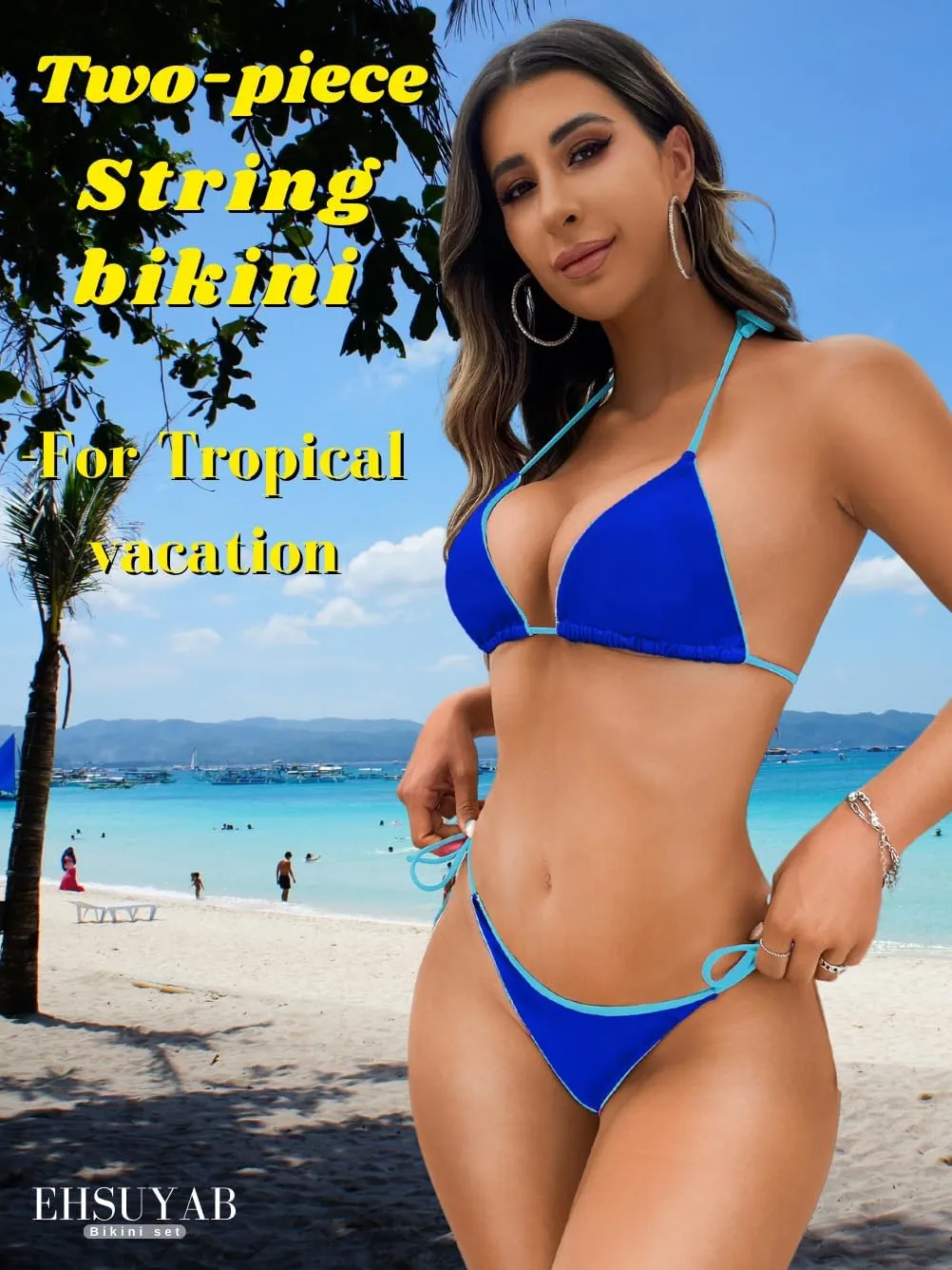 Pool Party Glitter Bikini, Neon Strap, Padded 2Pc Swimsuit Boudoir Shoot