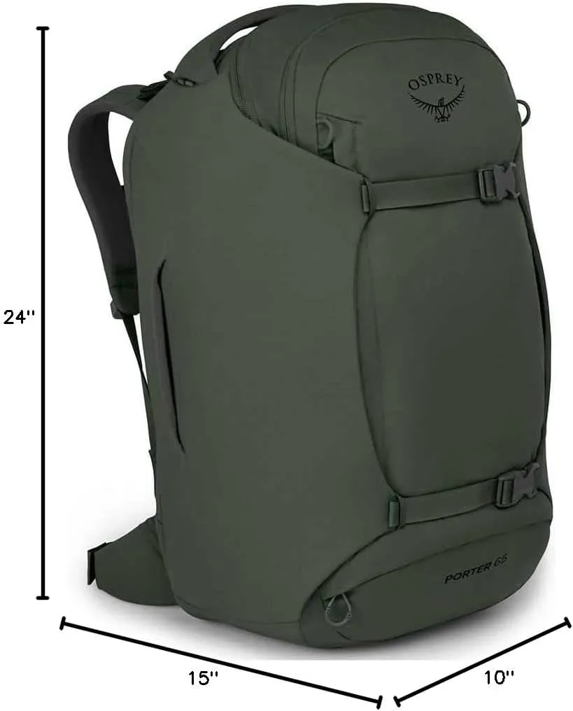 Porter 65L Travel Backpack, Haybale Green One Size