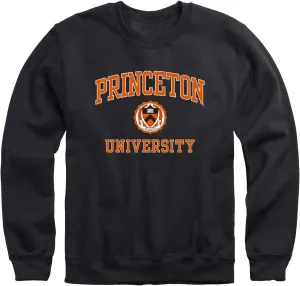 Premium Cotton Crewneck Sweatshirt with Crest Logo