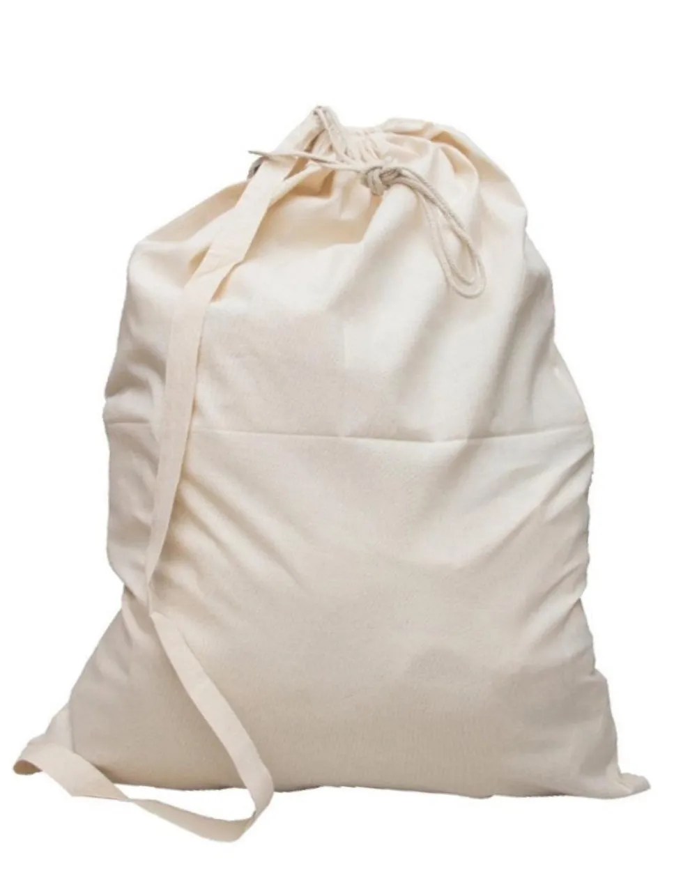 Premium Cotton Laundry Bags W/Shoulder Strap (Small-Medium-Large)